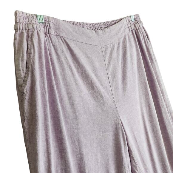 Lane Bryant Womens Linen Blend Slim Leg Ankle Pants Plus Size 18 Lavender Purple - Picture 3 of 11